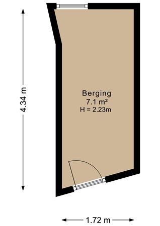 Floorplan - Aaltje Noordewierstraat 63, 2551 SC Den Haag